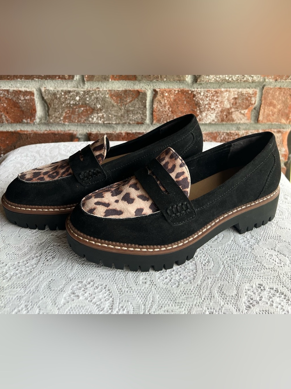 Jellypop Paris Lug Sole Loafer size 6